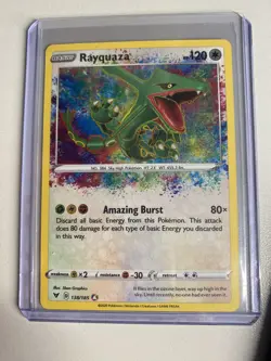 Rayquaza - 138/185 - Pokemon Vivid Voltage Sword & Shield Amazing Rare Card NM - Image 3