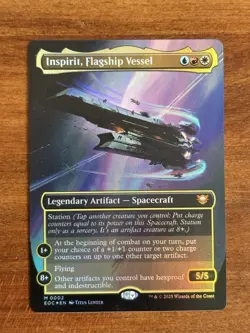 Inspirit, Flagship Vessel (Borderless) Edge of Eternities MTG - NM - Image 1