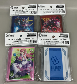 Gundam Card Game Official Card Sleeve 01 Japan Set of 4 New - Image 1