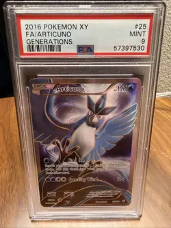 Pokemon Card - Articuno 25/83 - XY Generations - Full Art - Holo - PSA 9 Mint - Image 1