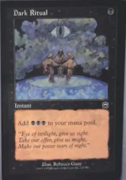 Dark Ritual - Mercadian Masques: #129, Magic: The Gathering Lp R234 - Image 1