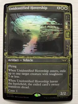 Unidentified Hovership (Showcase) Duskmourn: House of Horror #305 Foil LP MTG - Image 1