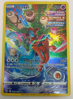 Pokemon Deoxys GG12/GG70 Crown Zenith: Galarian Gallery Holo Rare Card NM - Image 1