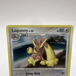 Lopunny 9/17 Pop Series 9 Cosmic Holo 2009 Pokemon TCG - MP - Image 2