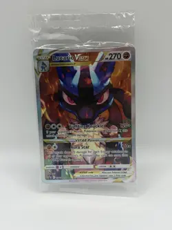 Pokemon TCG Lucario VSTAR SWSH291 Full Art Black Star Promo Crown Zenith SEALED - Image 1