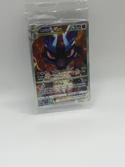 Pokemon TCG Lucario VSTAR SWSH291 Full Art Black Star Promo Crown Zenith SEALED - Image 3