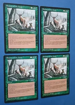 Magic the Gathering MTG Alliances BOUNTY OF THE HUNT X 4 VLP/EX U 1996! - Image 2