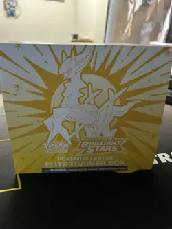 Pokemon Center Brilliant Stars EMPTY ETB No Packs/Promo Accessories Only! - Image 1
