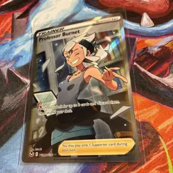 Professor Burnett TG26/TG30 Pokemon TCG Full Art Holo Rare Silver Tempest - Image 2