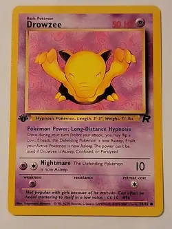 Pokemon TCG Drowzee Common 1st Edition Team Rocket 54/82 - Image 1
