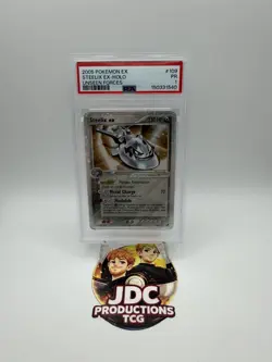 2006 Pokemon Ex Unseen Forces #109 Steelix Ex-holo PSA 1 - Image 1
