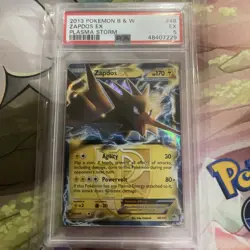 Pokemon 2013 ZAPDOS EX Plasma Storm Black & White HOLO #48 PSA 5 - Image 1