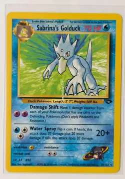 Pokemon Sabrina's Golduck 30/132 Gym Challenge Rare - Image 1