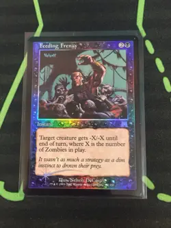 MTG Magic The Gathering Feeding Frenzy LP Foil Black Instant Zombie Commander - Image 1