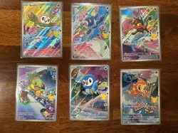 Pokemon TCG First Partner Illustration Collection Series 1 Gen 4 And Gen 7 Set - Image 1