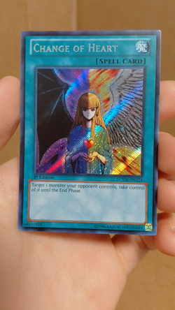 Change of Heart LCYW-EN124 Secret Rare 1st Edition NM YuGiOh TCG - Image 2