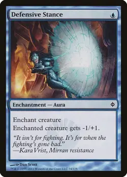 Magic the Gathering MTG Defensive Stance New Phyrexia NPH 34/175 Common NM/M - Image 1