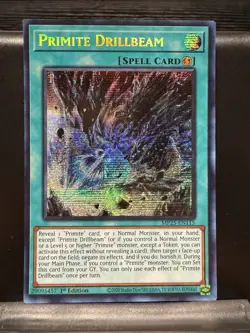 YuGiOh! - Primite Drillbeam - MP25-EN115 - Prismatic Secret Rare - NM/M - Image 1