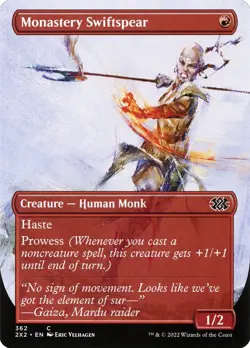 Monastery Swiftspear | FOIL | MTG Double Masters 2022 (Borderless) #362 | M/NM - Image 1
