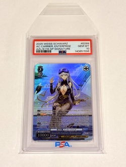Weiss Schwarz Azur Lane 2- Aircraft Carrier, Enterprise SP Gold Signature PSA 10 - Image 3