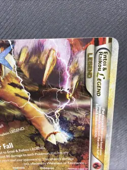 Pokemon Entei Raikou Legend Unleashed Holo (Bottom) Card 91/95 LP Front MP Back - Image 3