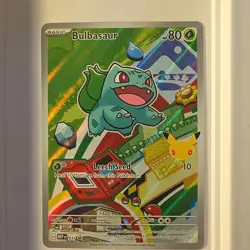 Pokemon Bulbasaur 037/MEP Promo Stamped Holo Card Basic HP 80 Leech Seed - Image 1