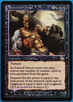Sutured Ghoul FOIL Judgment PLD Black Rare MAGIC MTG CARD (ID# 501293) ABUGames - Image 1