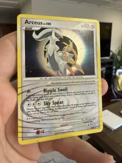 Arceus AR5 - *Swirl* Pokemon TCG Arceus Holo Card MP With Indent - Image 3
