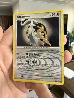 Arceus AR5 - *Swirl* Pokemon TCG Arceus Holo Card MP With Indent - Image 4