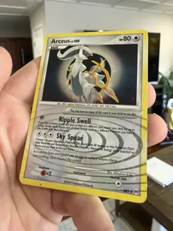 Arceus AR5 - *Swirl* Pokemon TCG Arceus Holo Card MP With Indent - Image 5