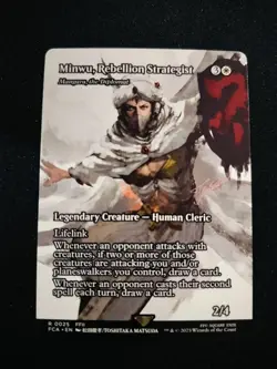 MTG Minwu Rebellion Strategist Mangara the Diplomat Showcase 25 Final Fantasy NM - Image 1