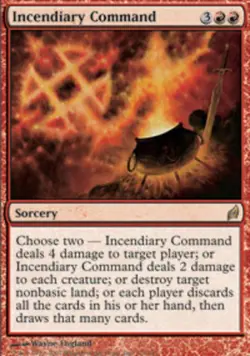 1x Incendiary Command Heavy Play MTG Magic - Kid Icarus - - Image 1