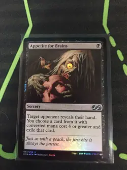 MTG Magic The Gathering Appetite For Brains Foil UMA Black Zombie Commander - Image 1