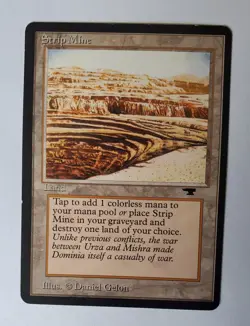MTG Magic the Gathering Strip Mine Uneven Horizon Antiquities EX Excellent - Image 1