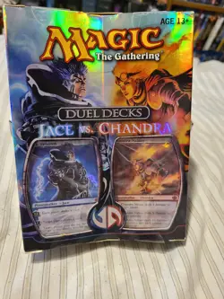 MTG Magic ENGLISH Duel Deck Jace vs Chandra Factory Sealed w/ Foil Planeswalkers - Image 1