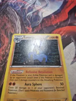 Lucario - 80/113 - Holo Rare Legendary Treasures - Pokemon TCG MP - Image 2