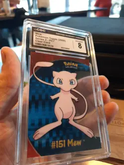 Mew Topps 2000 Series 3 Cgc 8 NM Mint PC7 Clear Card Pokemon psa 151 Pokemon - Image 2