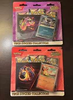 Pokemon TCG Ascended Heroes Tech Sticker Collection SET 2 Charmander & Gastly - Image 1