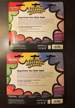 Pokemon TCG Ascended Heroes Tech Sticker Collection SET 2 Charmander & Gastly - Image 2