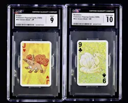 Pokemon 1999 Bicycle Mini Deck Vulpix Ninetails CGC GEM MINT 10 & 9✨ - Image 1