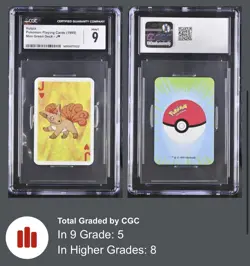 Pokemon 1999 Bicycle Mini Deck Vulpix Ninetails CGC GEM MINT 10 & 9✨ - Image 4