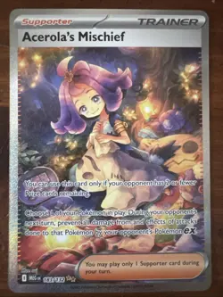2025 POKEMON MEG EN-MEGA EVOLUTION ACEROLA'S MISCHIEF SPECIAL ILLUSTRATION RARE - Image 1