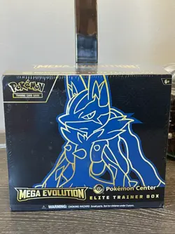 Pokemon TCG Mega Evolutions Pokemon Center ETB Lucario Exclusive - Image 1