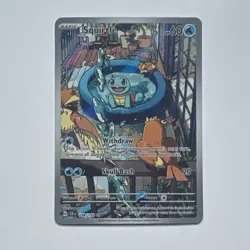Pokemon Squirtle 148/142 SV07 Stellar Crown Illustration Rare NM - Image 1