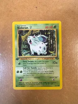 Nidoran Female 1ST EDITION JUNGLE EDITION NM 57/64 Pokemon - Image 1