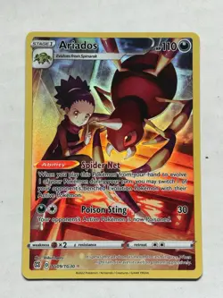 Ariados TG09/TG30 Holo Brilliant Stars Trainer Gallery Pokemon NM/M - Image 1
