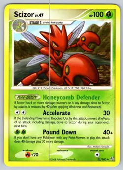 2008 Diamond & Pearl - Stormfront Scizor Rare #25 - Image 1