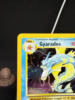 Pokemon WOTC Gyarados 7/130 Base Set 2 Holo Rare English LP - Image 3