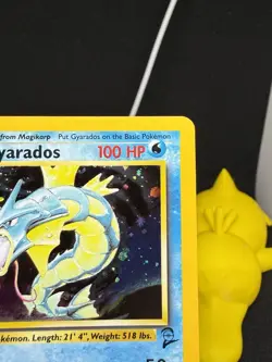 Pokemon WOTC Gyarados 7/130 Base Set 2 Holo Rare English LP - Image 4