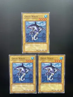 Yugioh Great White SYE-009 Common 1st Edition MP/HP X3 - Image 1